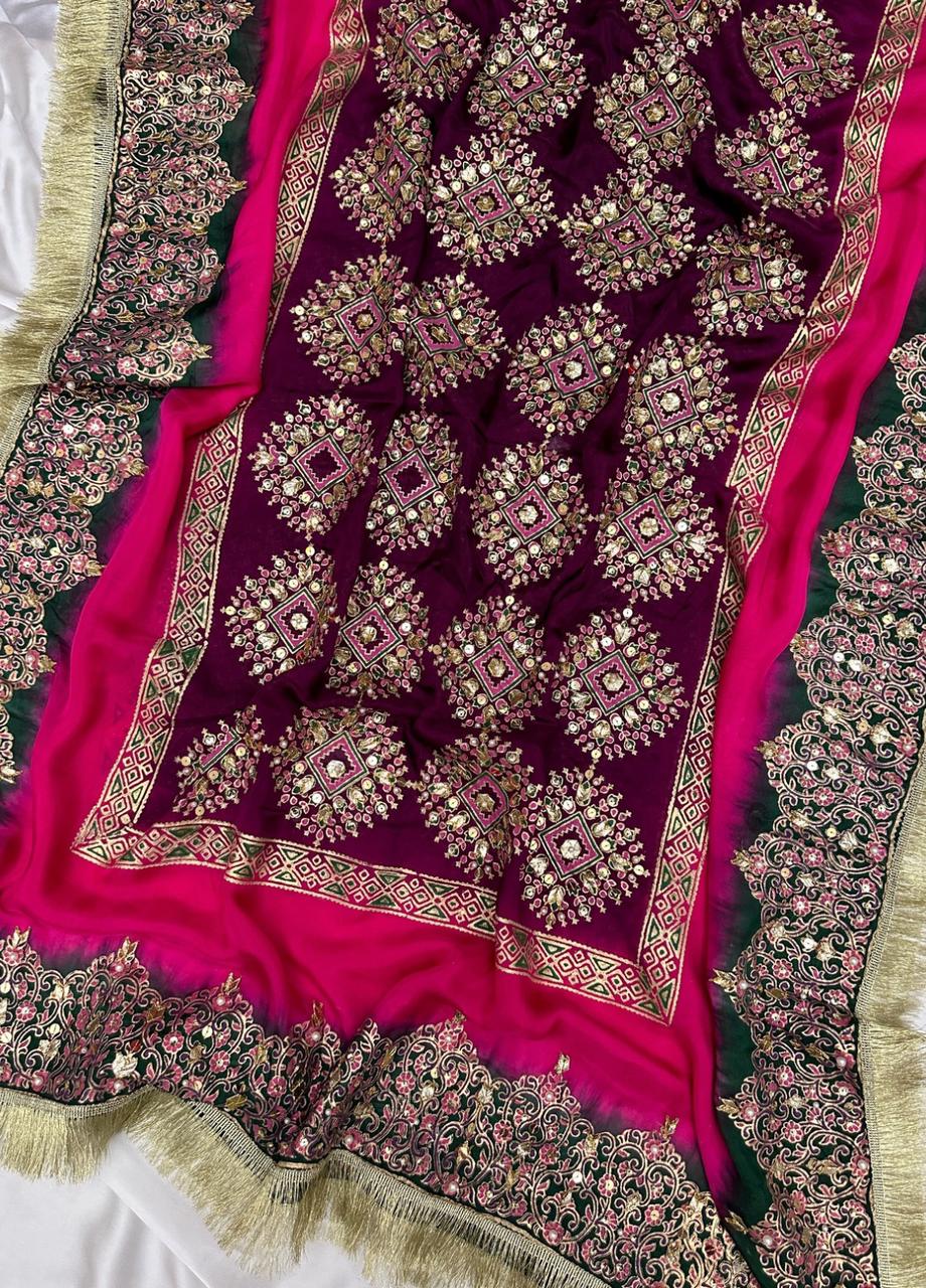 Plum Majesty – Embellished Raw Silk Set