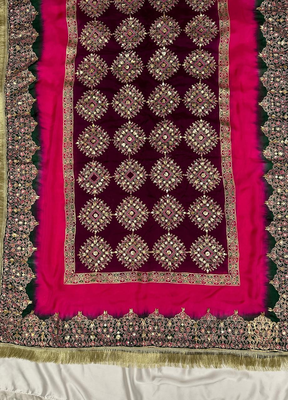 Plum Majesty – Embellished Raw Silk Set