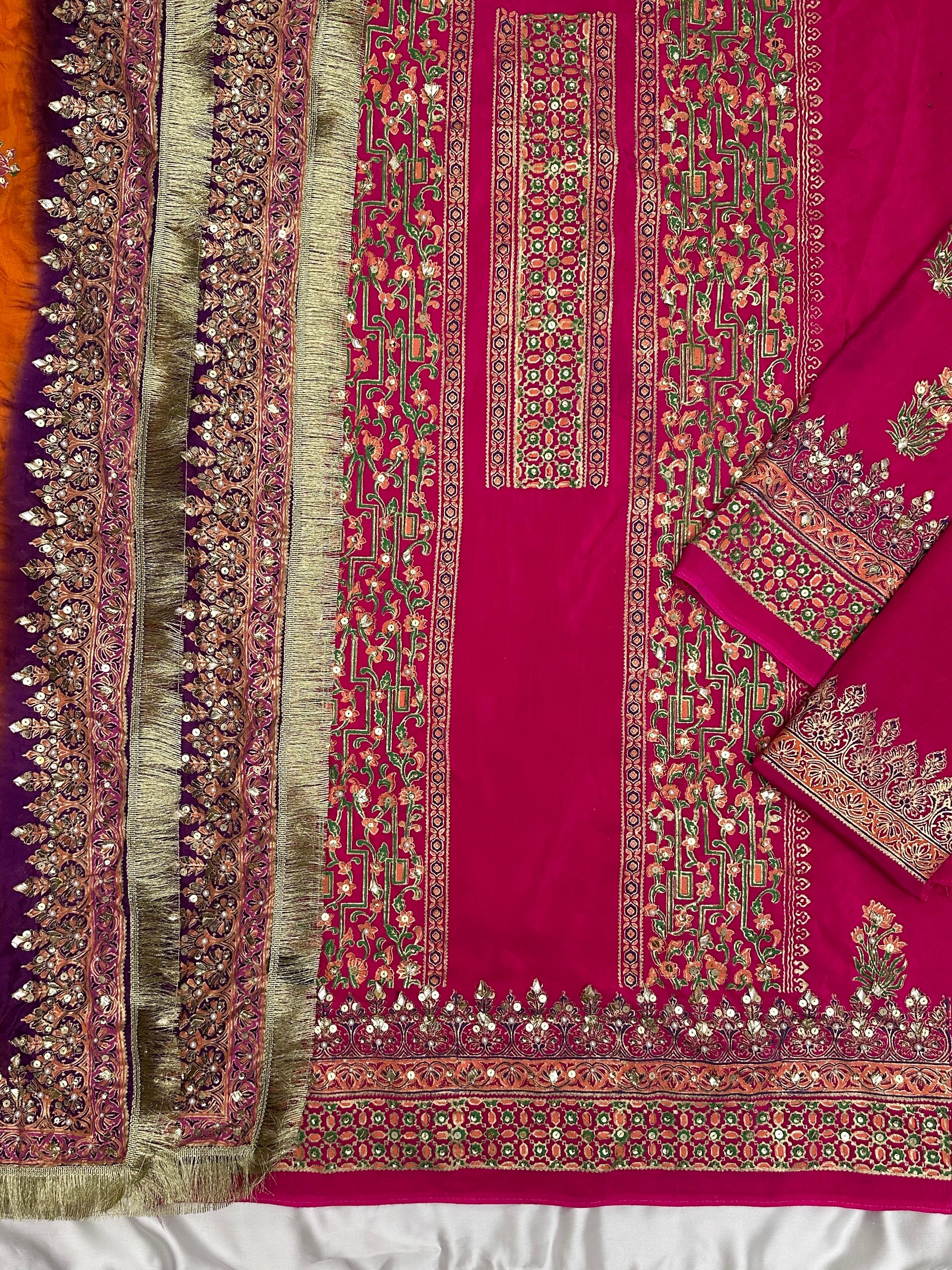 Fuchsia Pink – Elegantly Crafted in Raw Silk