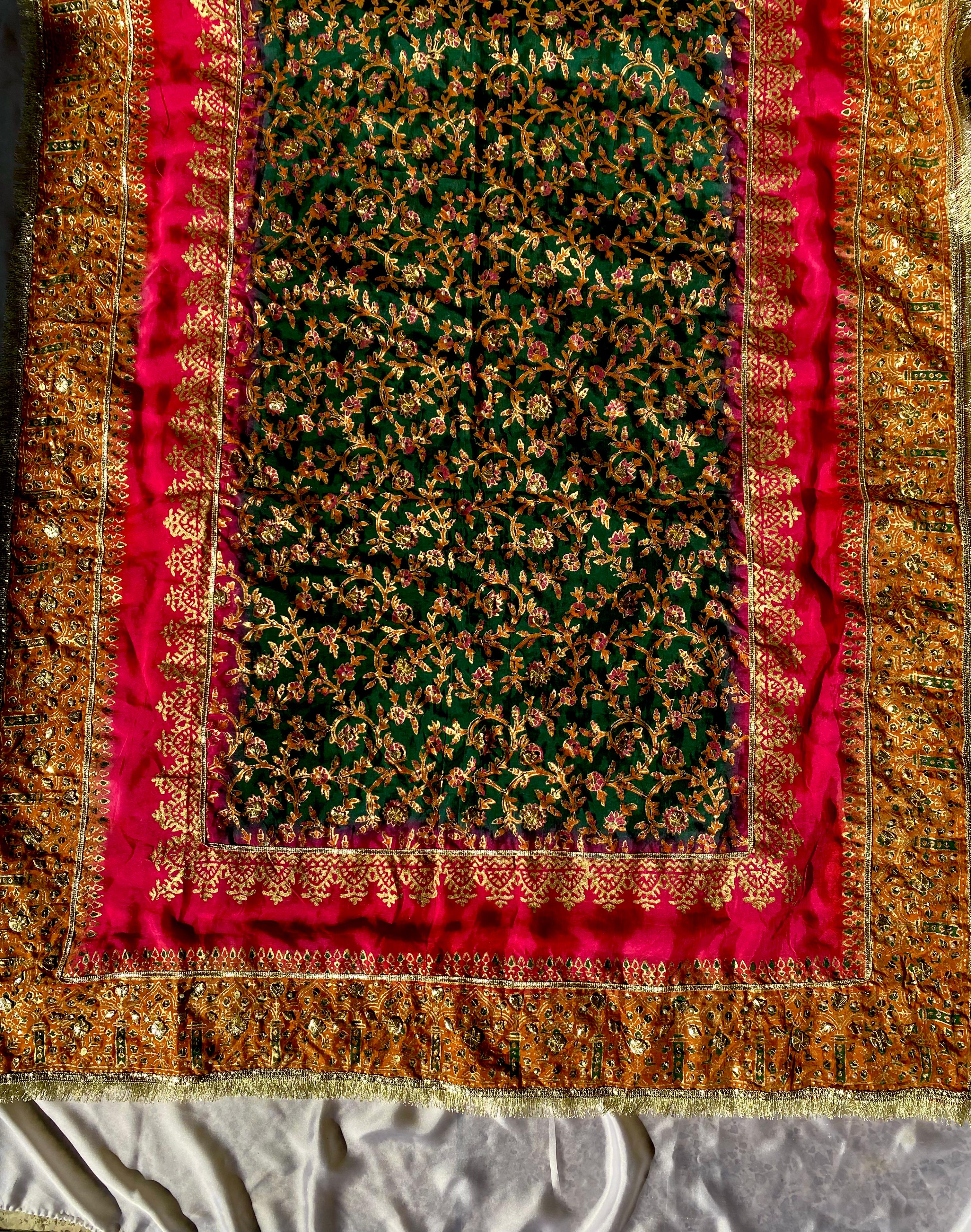 Mehru Baagh - Handcrafted Raw Silk Set